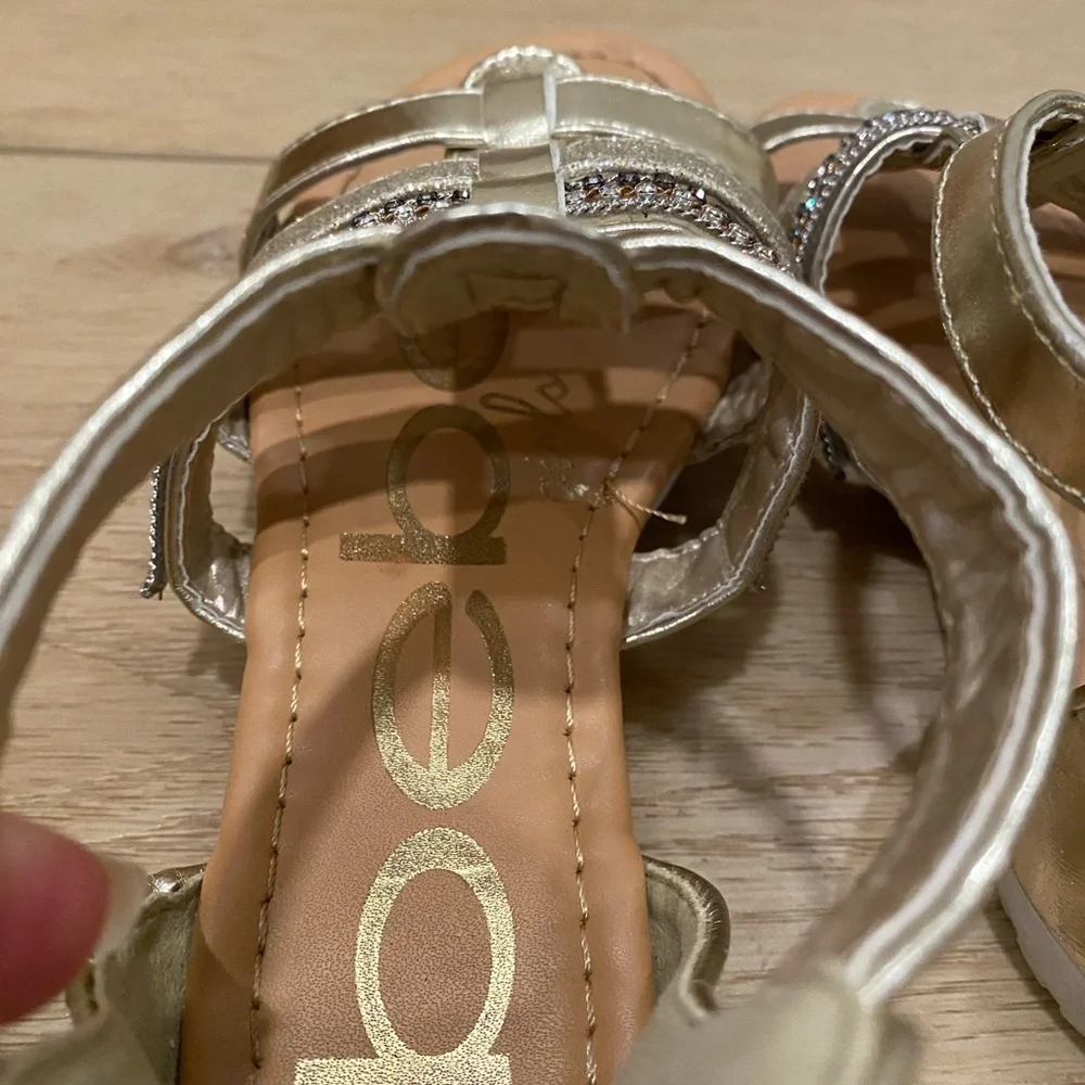 Bebe Girls Gold Gladiator Sandals